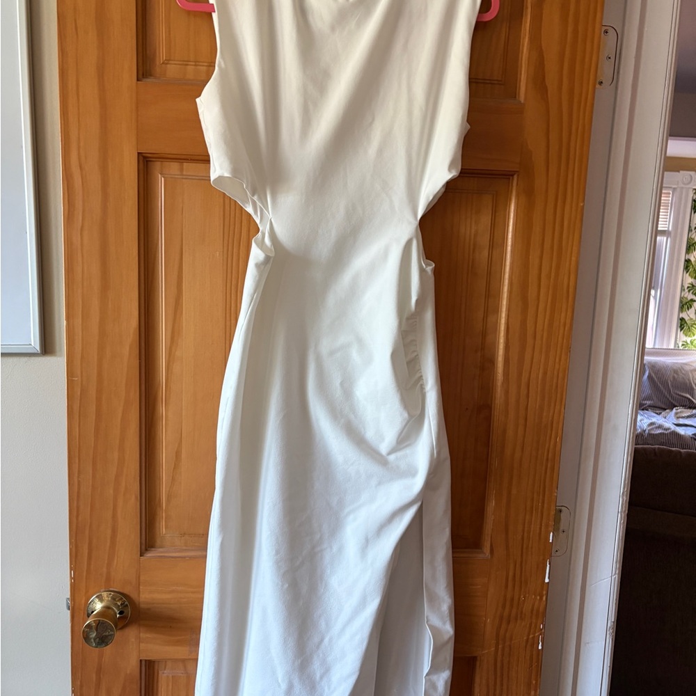 Zara White Midi Dress